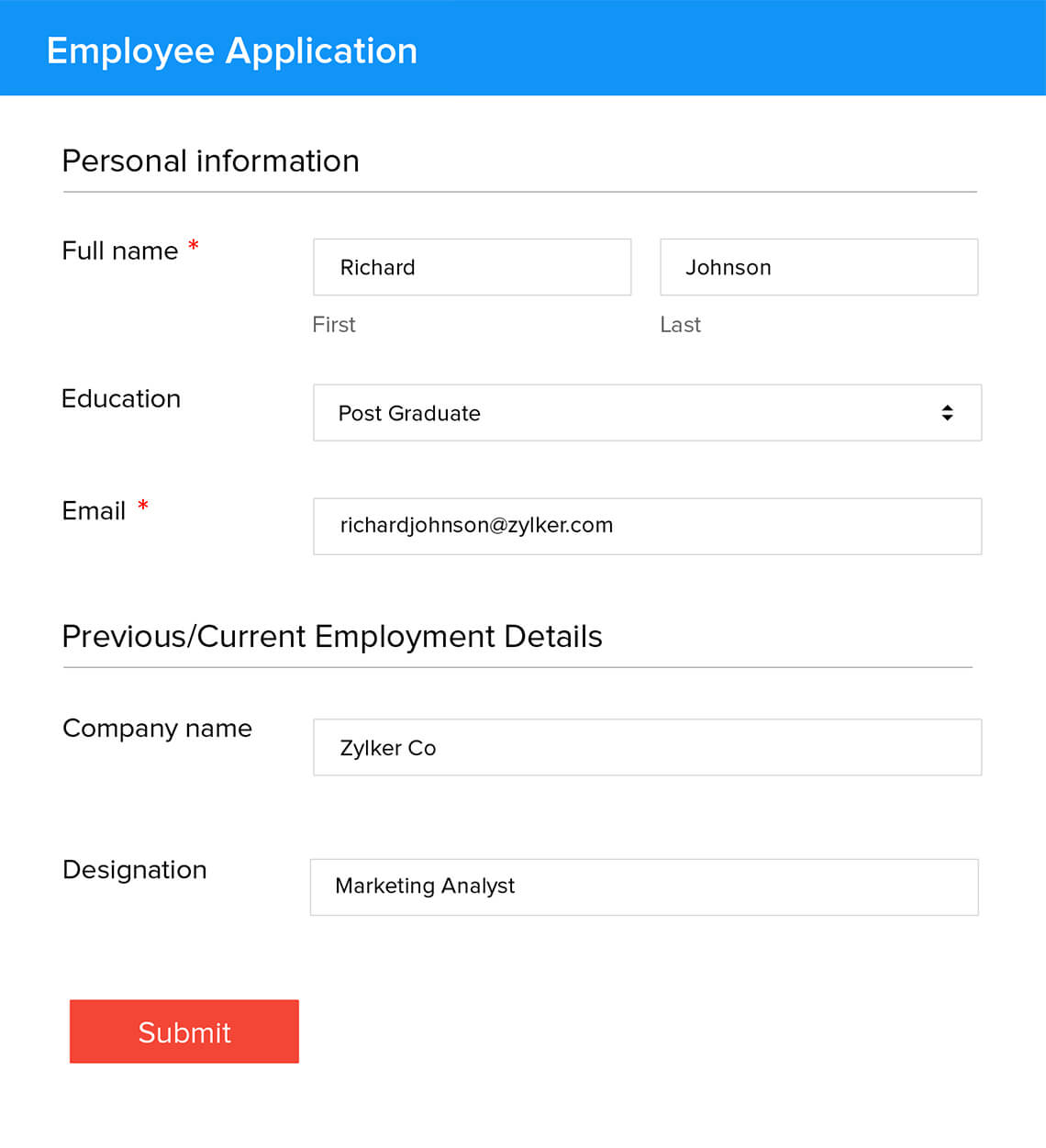 Zoho Sheet Integrations - Zoho Forms