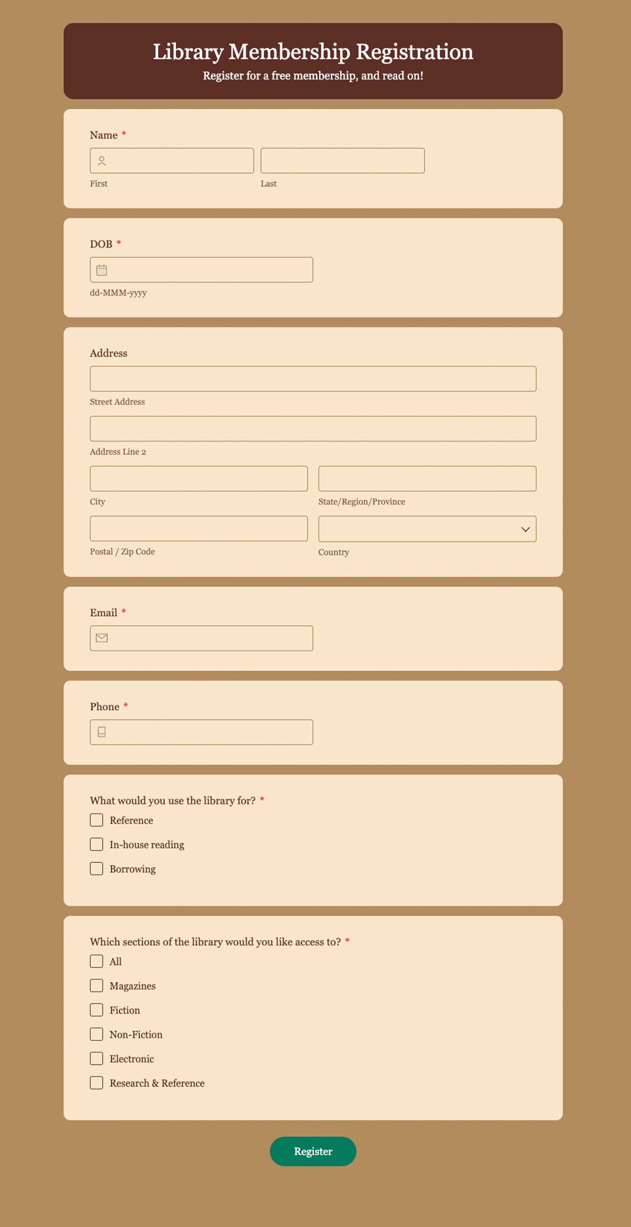 library form