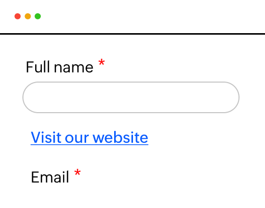 Underlined links