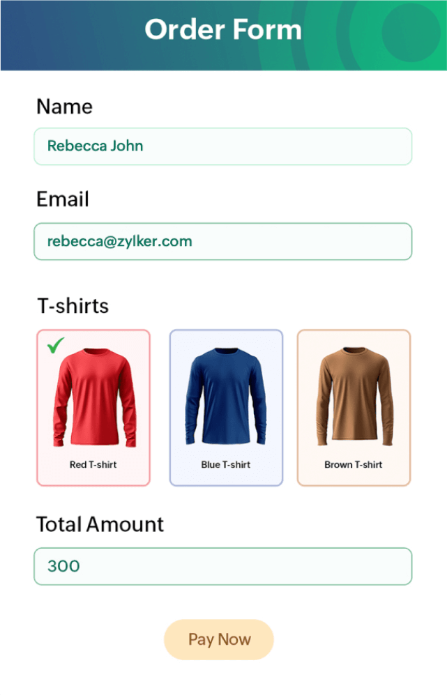 Order forms