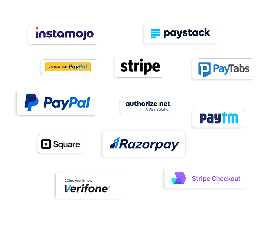 Extensive payment gateways