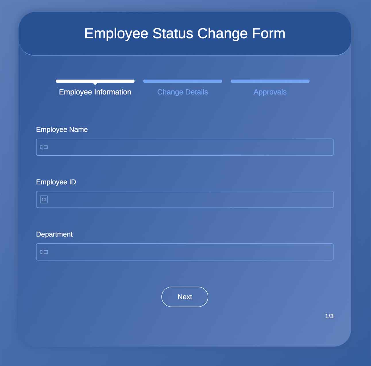 Employee Status Change Form
