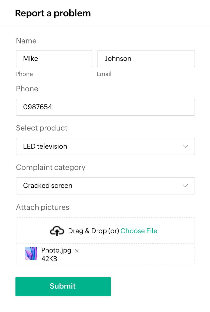 Online Forms for Zoho Desk