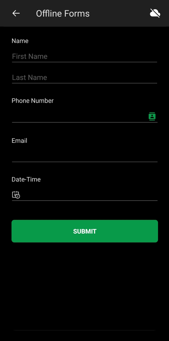 collect data offline