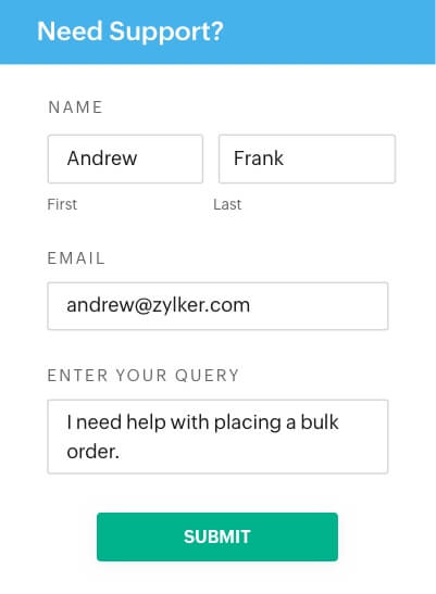 Zoho Forms Integration With SalesIQ