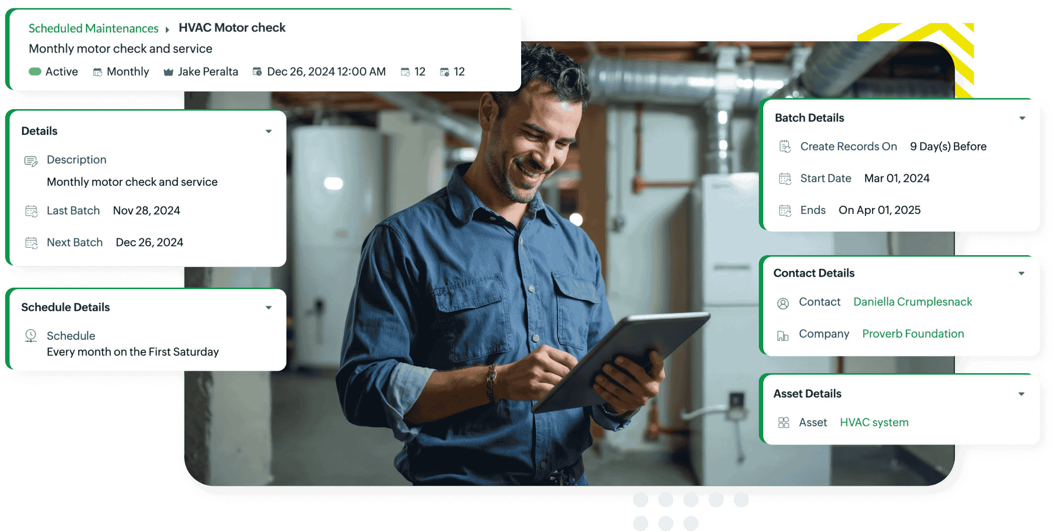 Create maintenance plans for periodic services