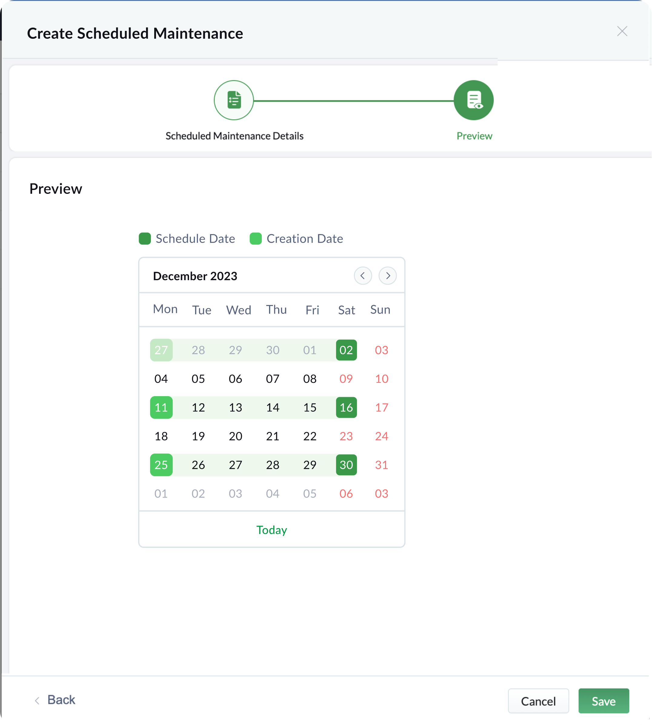 Get a preview of the upcoming jobs