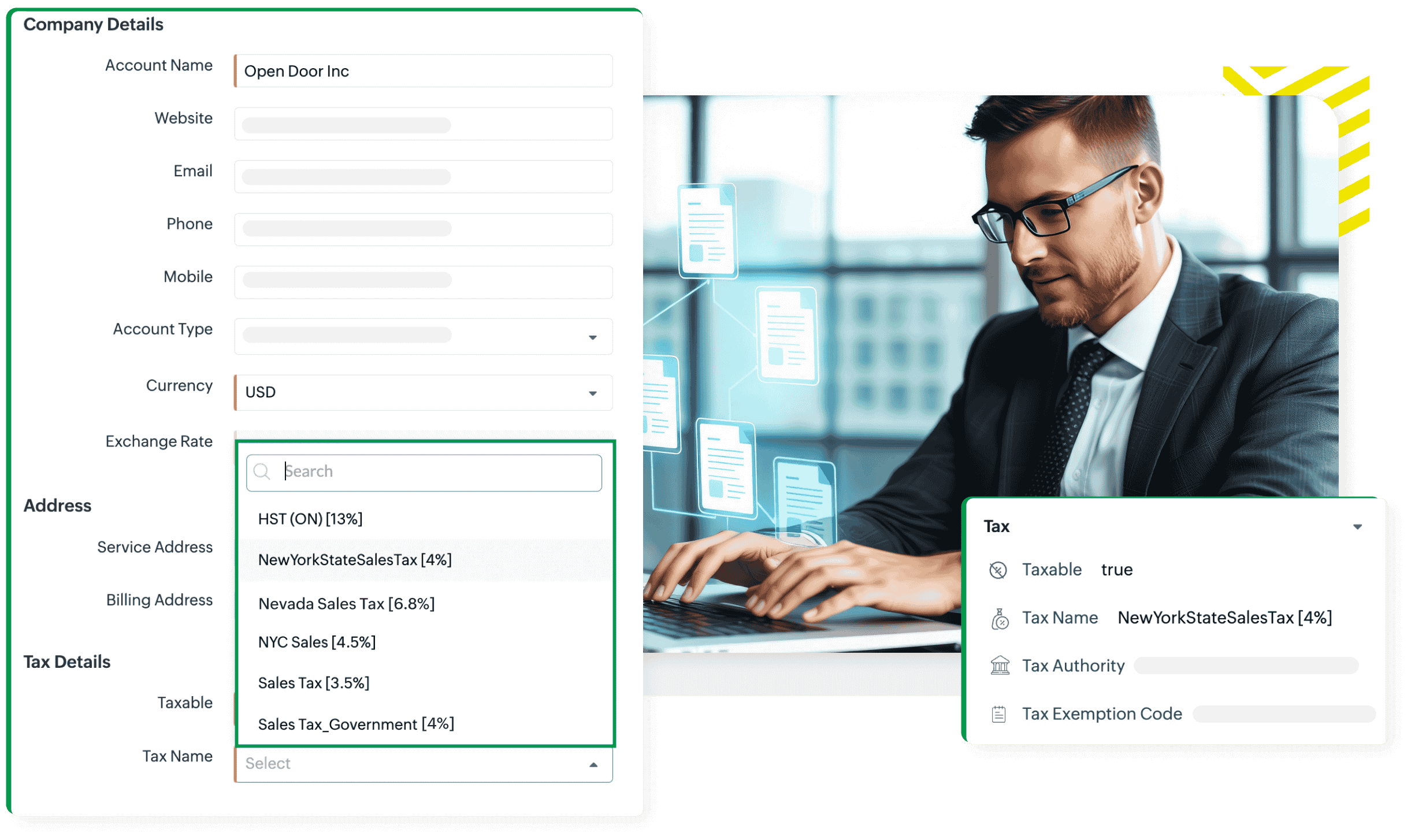 Automate your entire tax settings