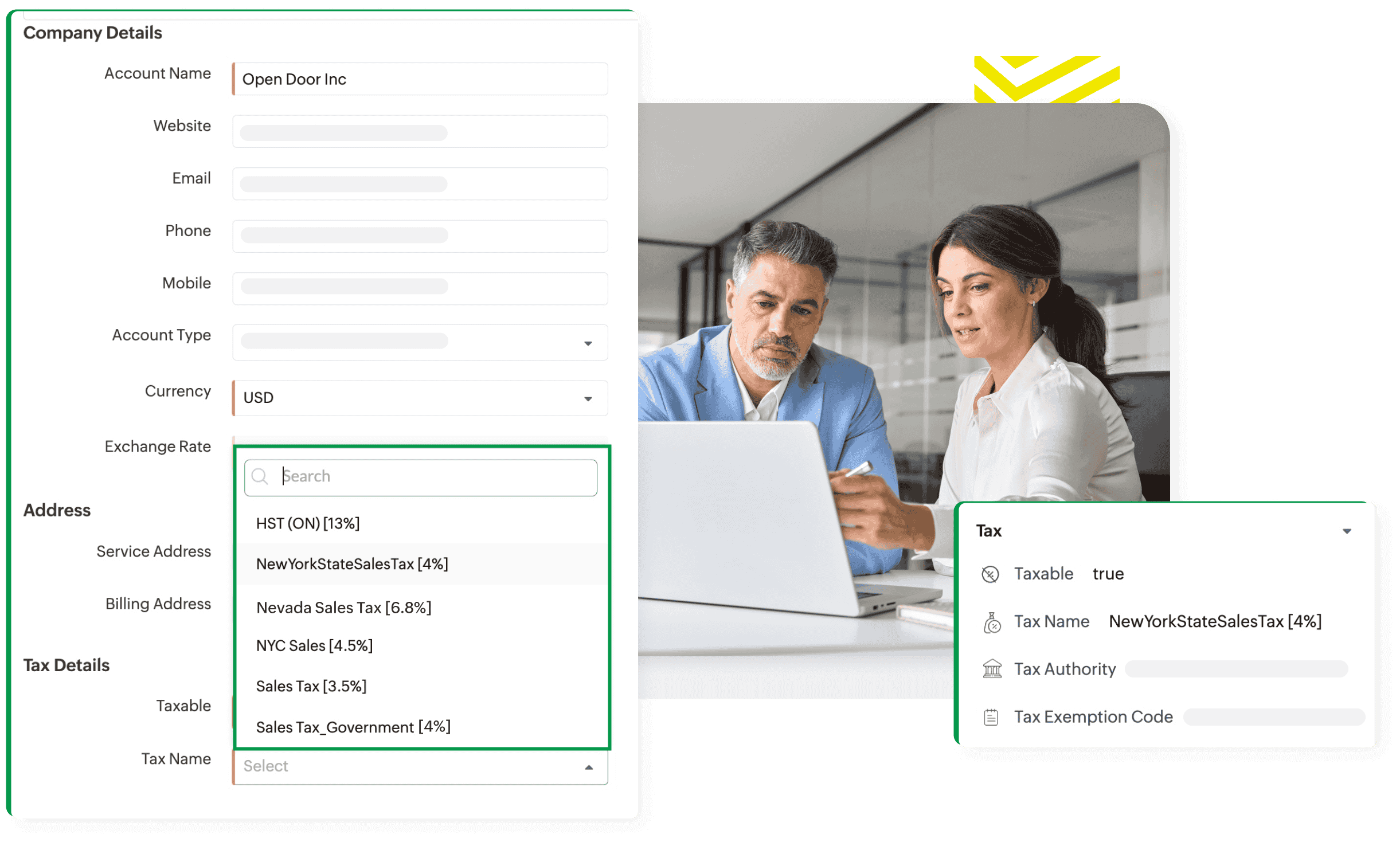 Automated tax management