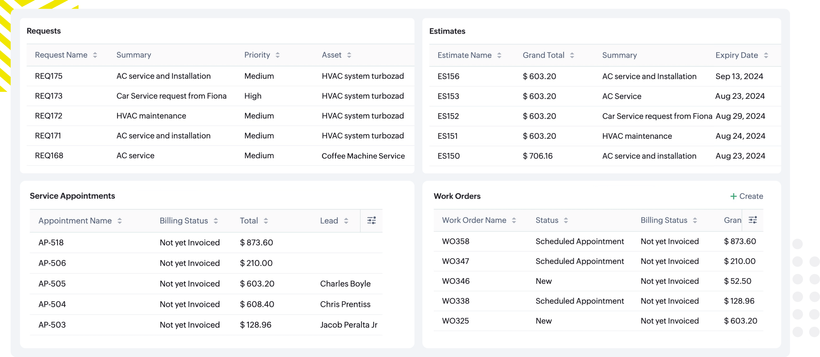 Complete customer history at your fingertips