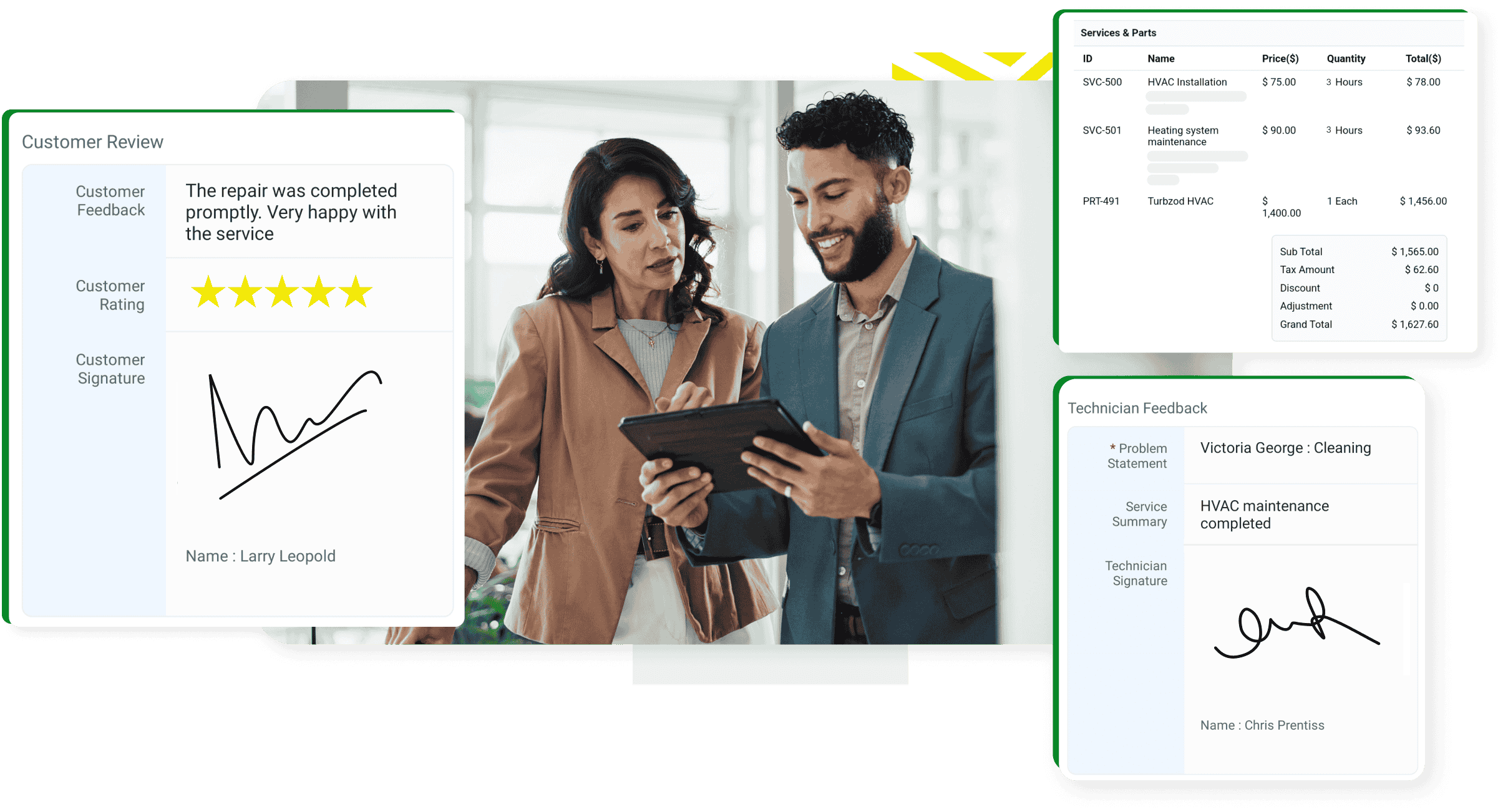 Ensure transparency with detailed service reports