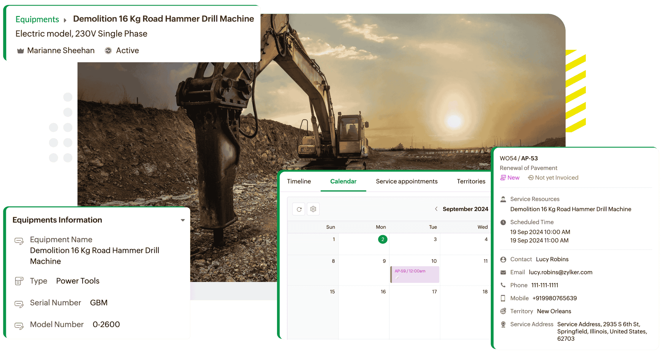 Equipment management to ensure availability