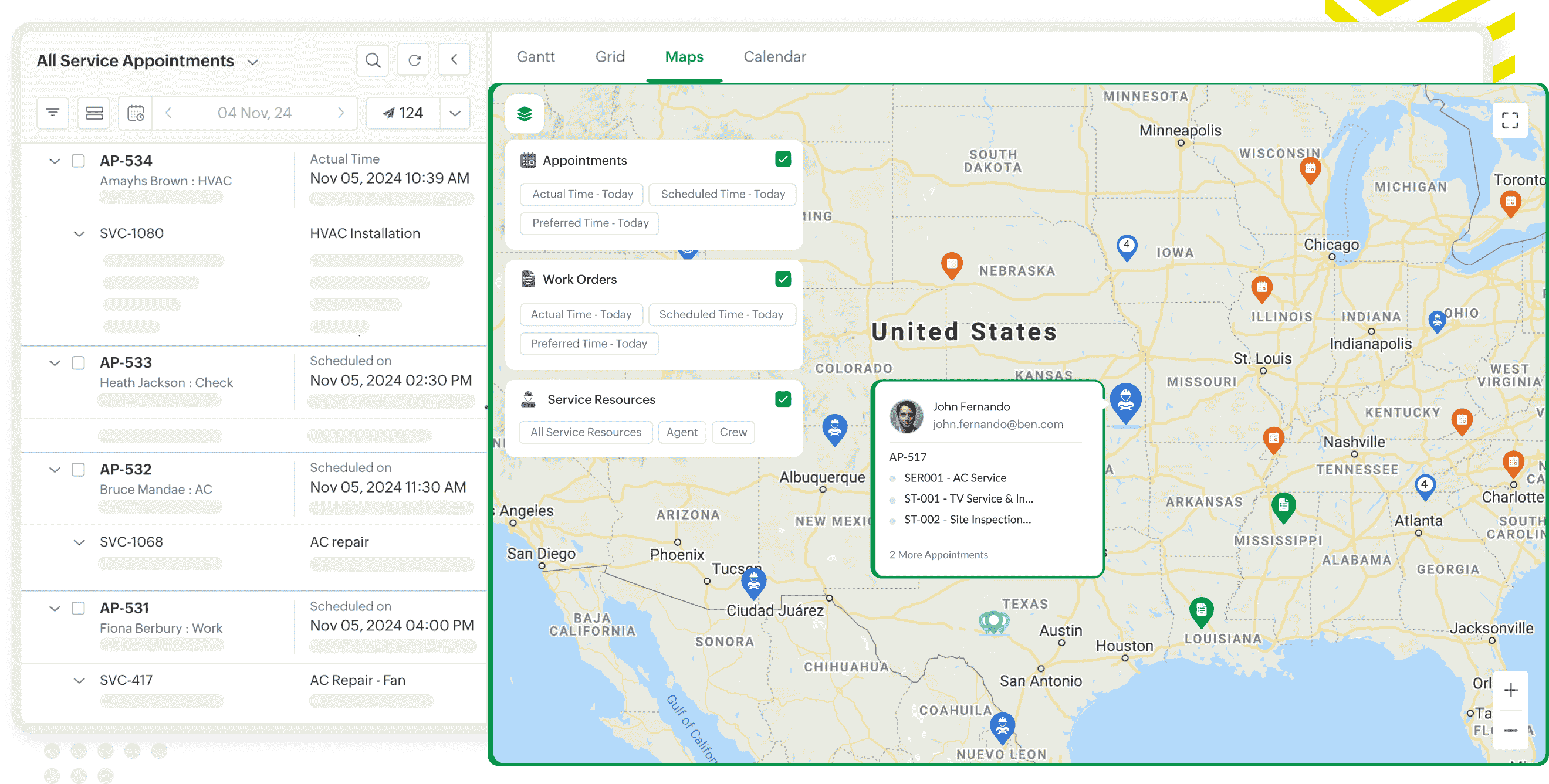 The Map View
