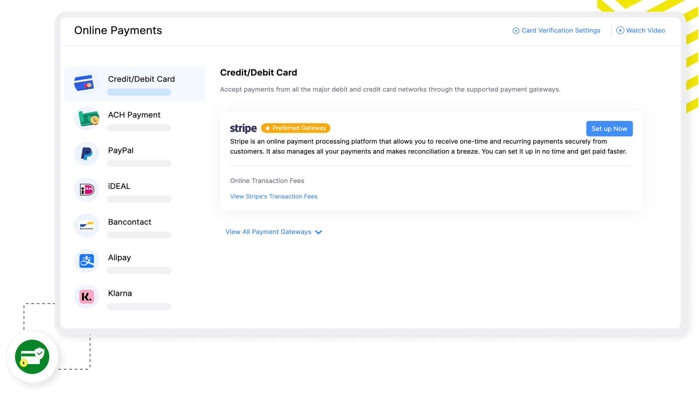 Online payment gateways