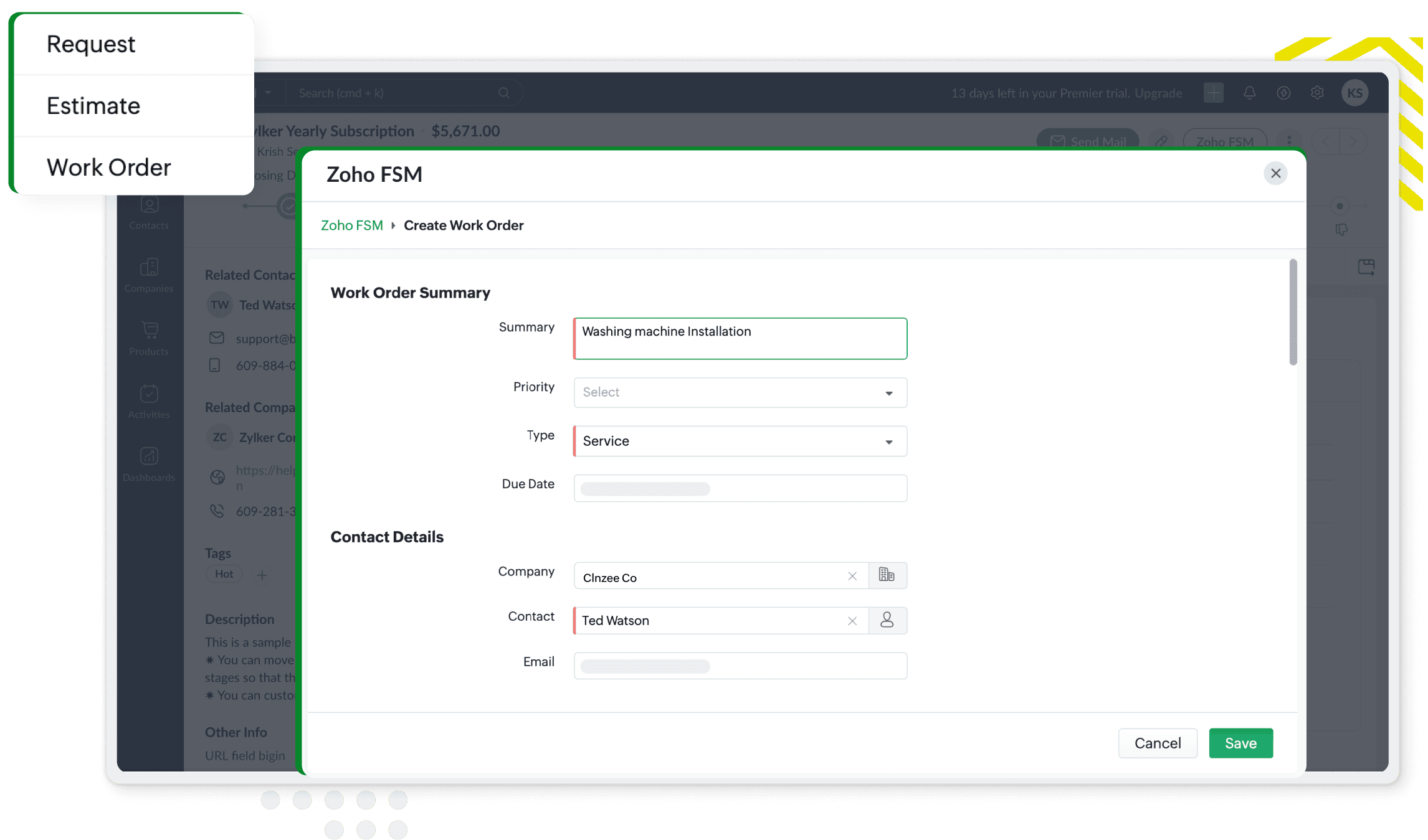 Create new service records on Bigin Create new service records on Bigin