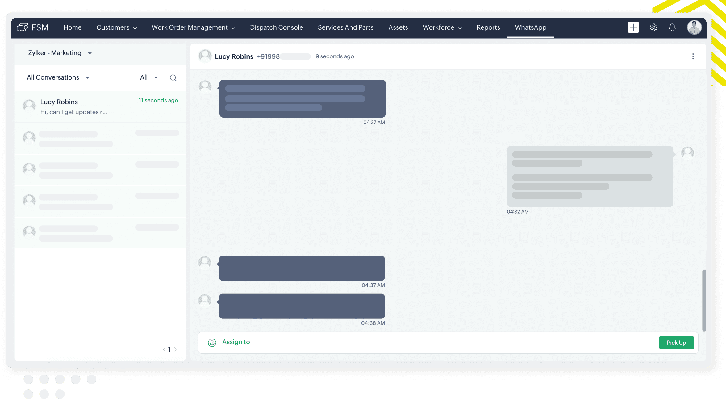 Respond to customer queries in real time