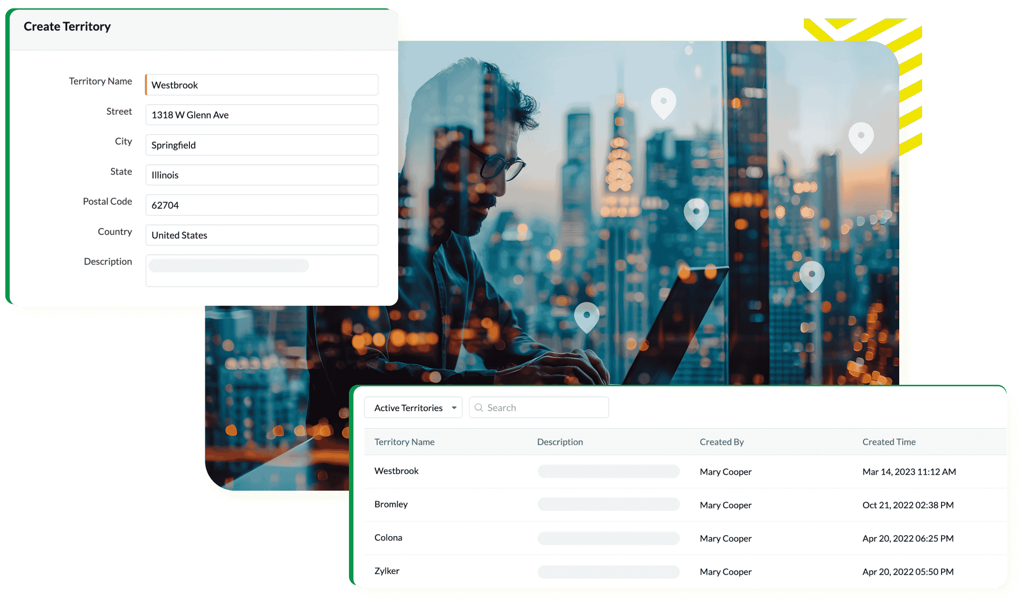Manage different territories you service seamlessly