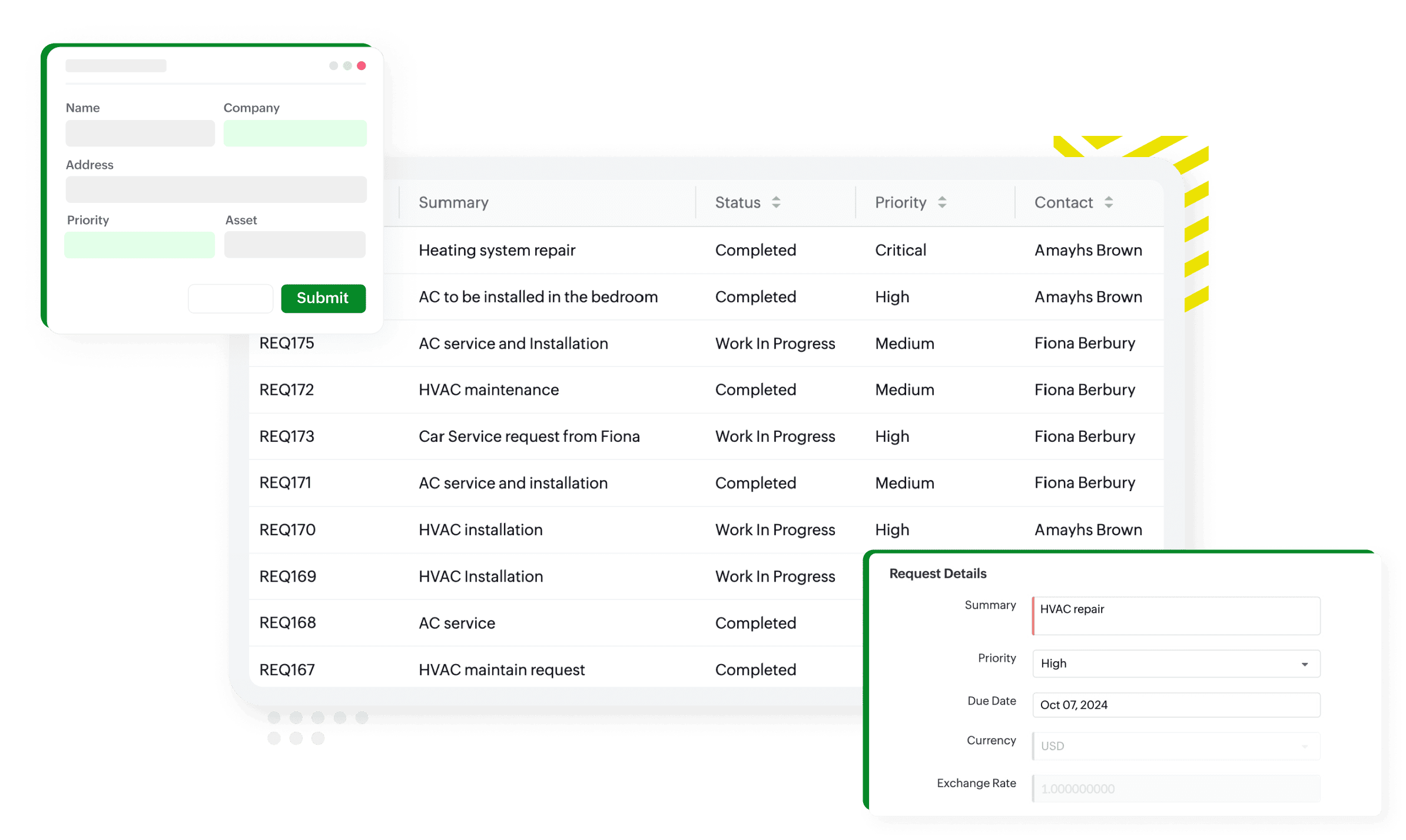 Process your service requests with ease