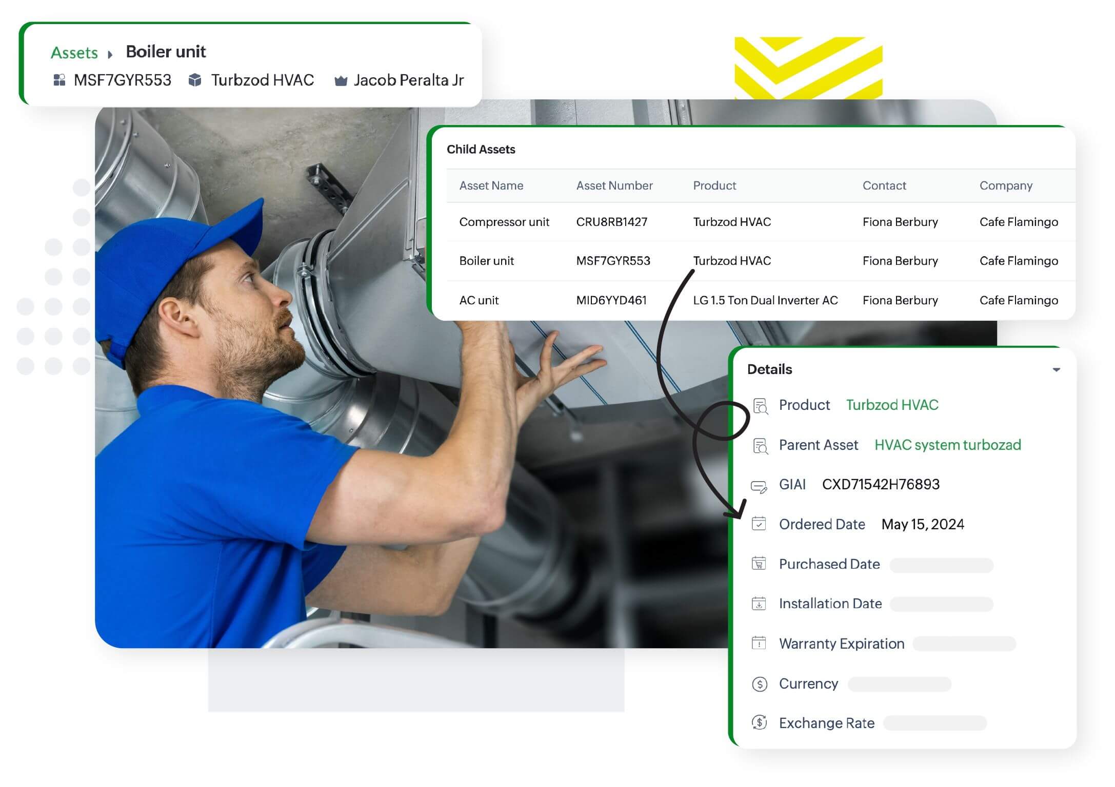 Handle assets having multiple components