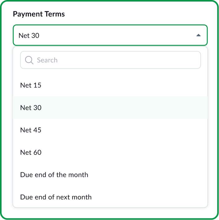 One-click invoicing
