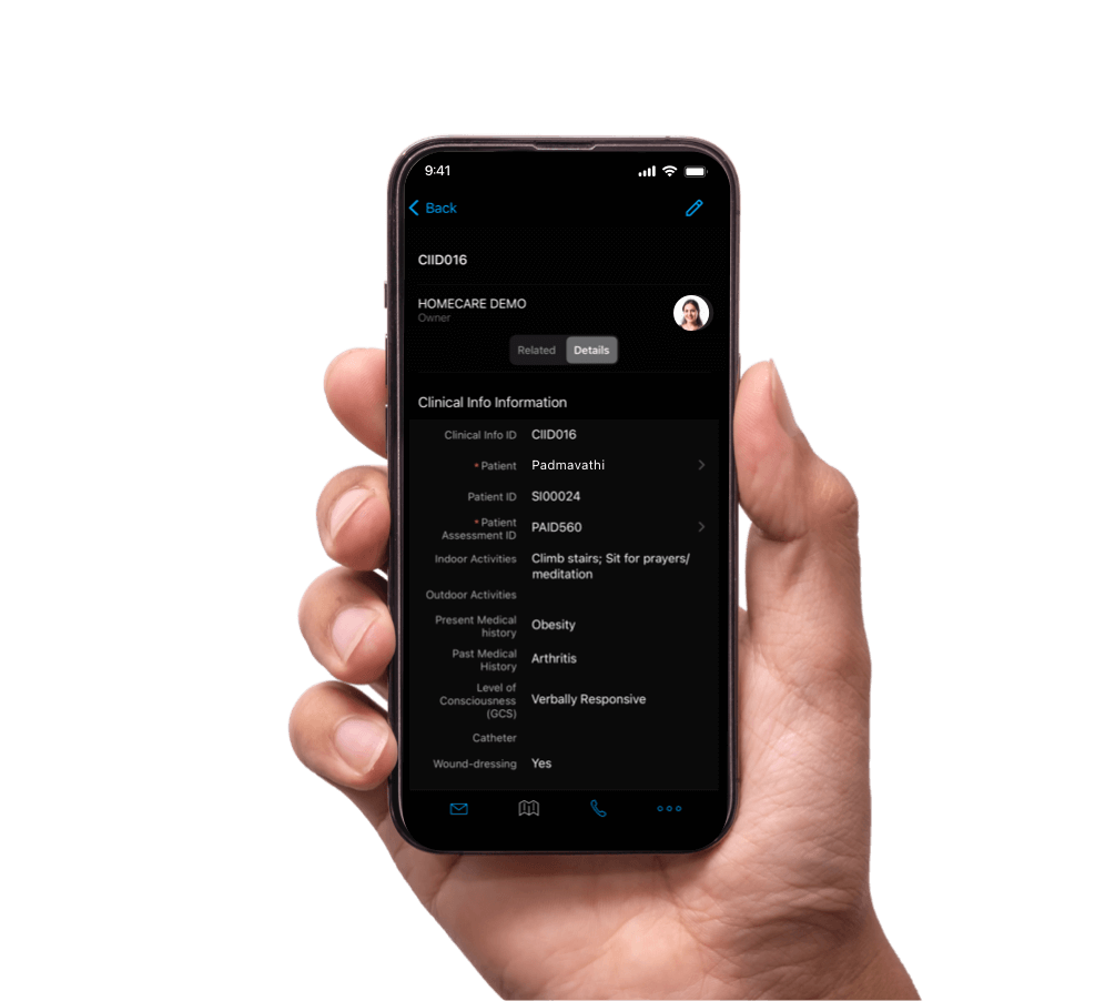 Record clinical information