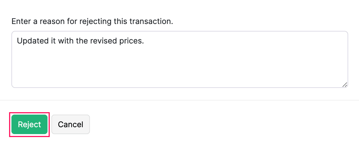 Transaction Approval