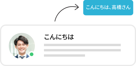 パーソナライズされた差し込みタグ