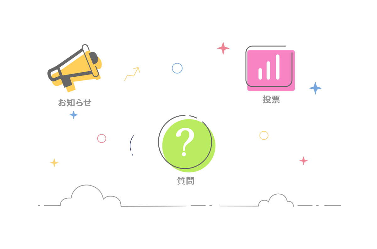 さまざまなフィード投稿