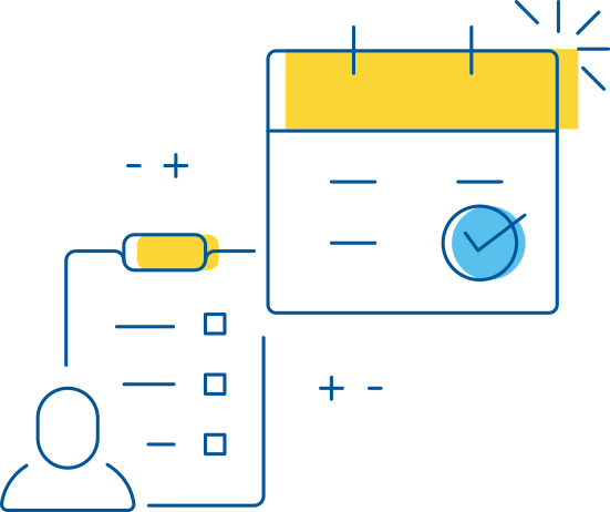 カレンダーでらくらく日程管理