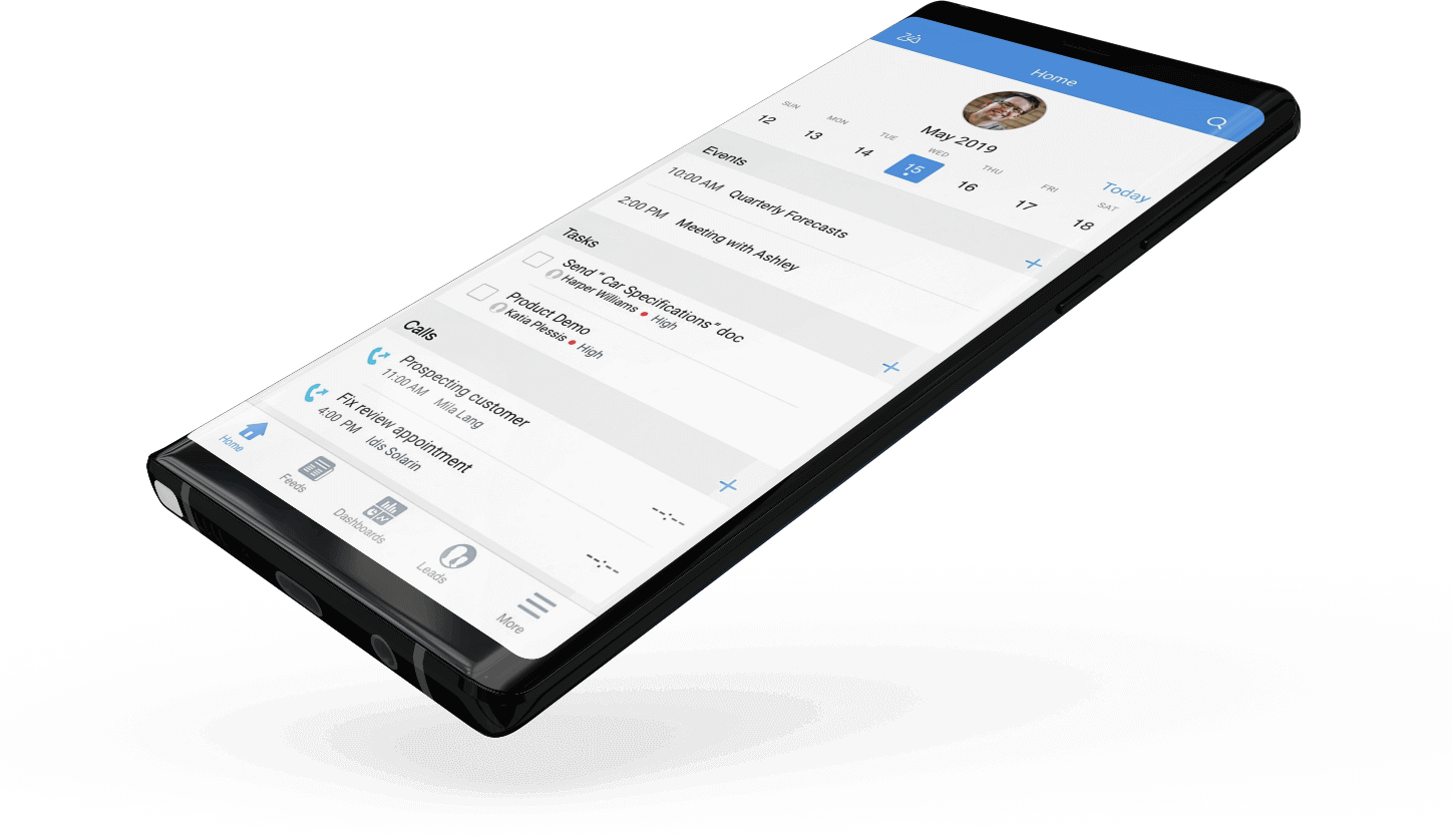 Zoho CRM for Androidで外出先でも営業チームを管理