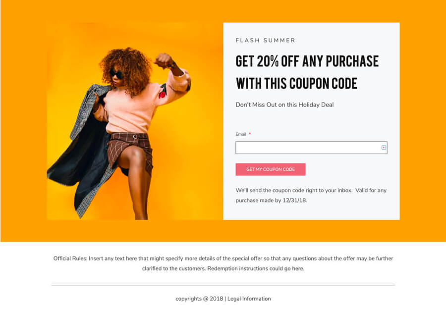 Ecommerce landing page examples