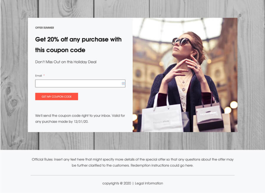 Ecommerce landing page examples