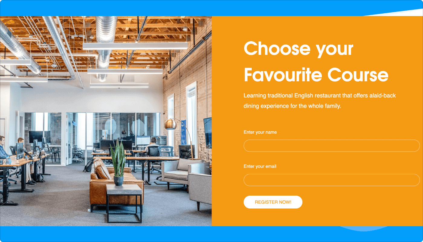 E-Learning Landig Pages