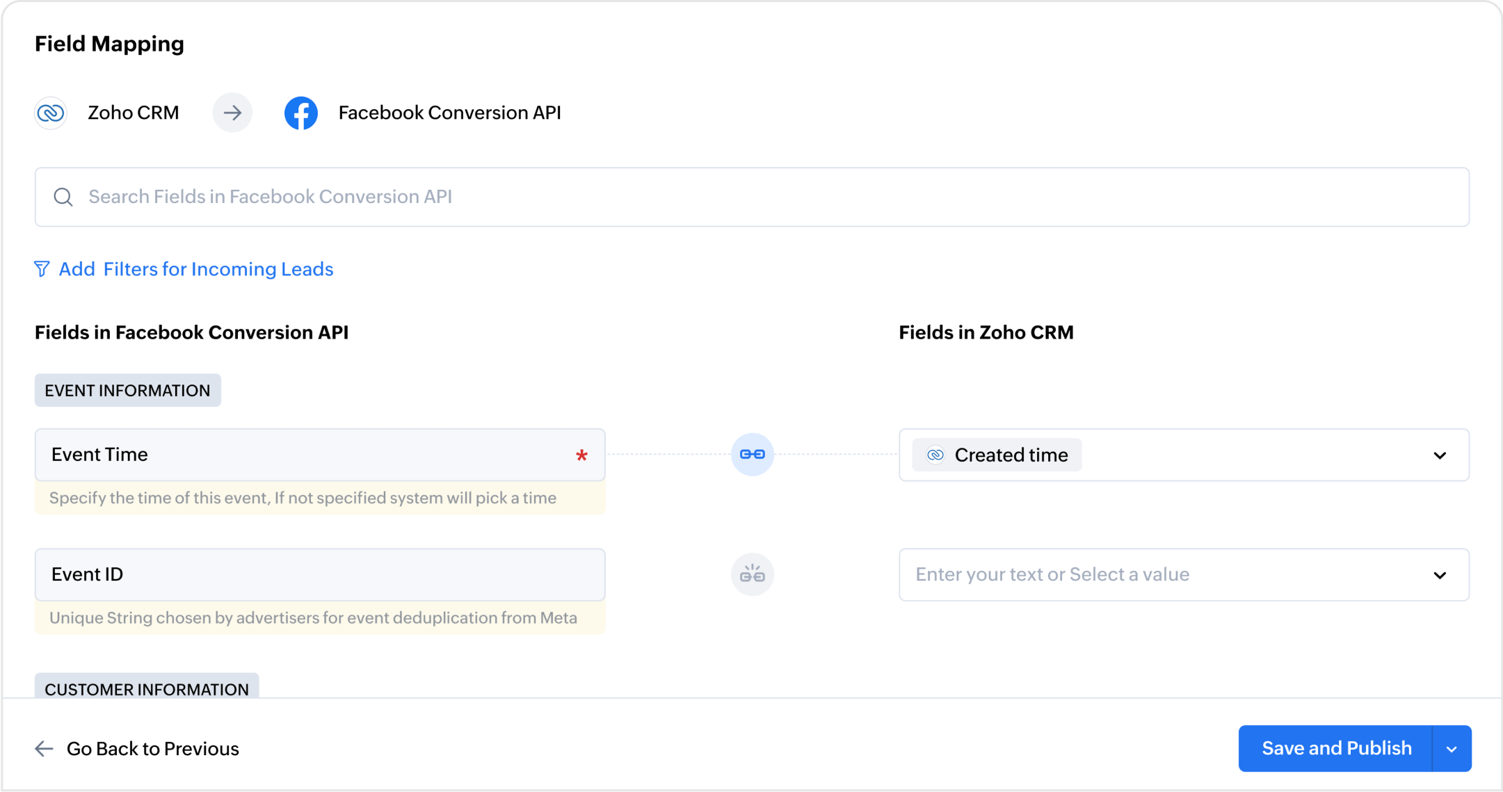 Meta integration showing Facebook and Instagram lead ads dashboard