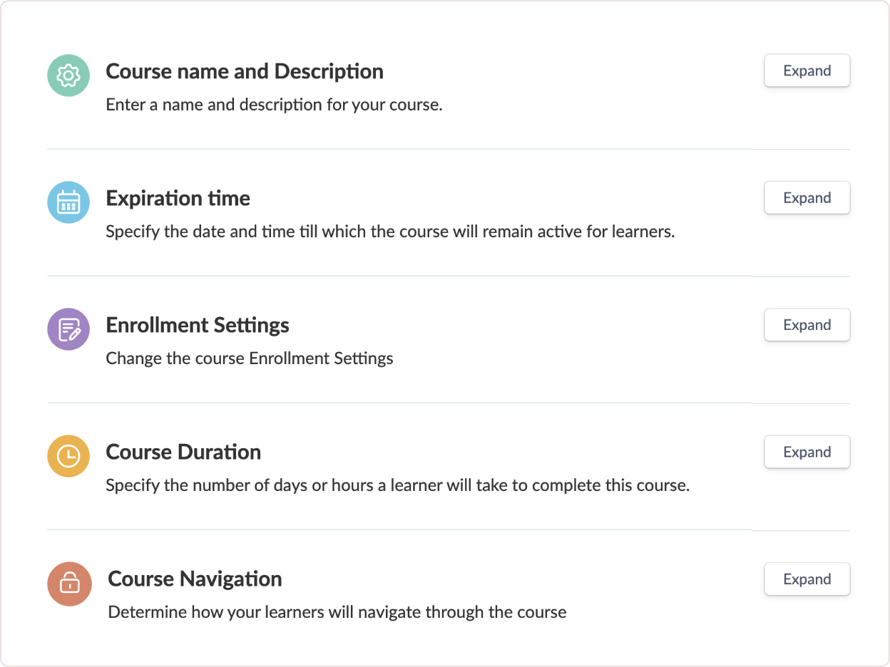 Course compliance