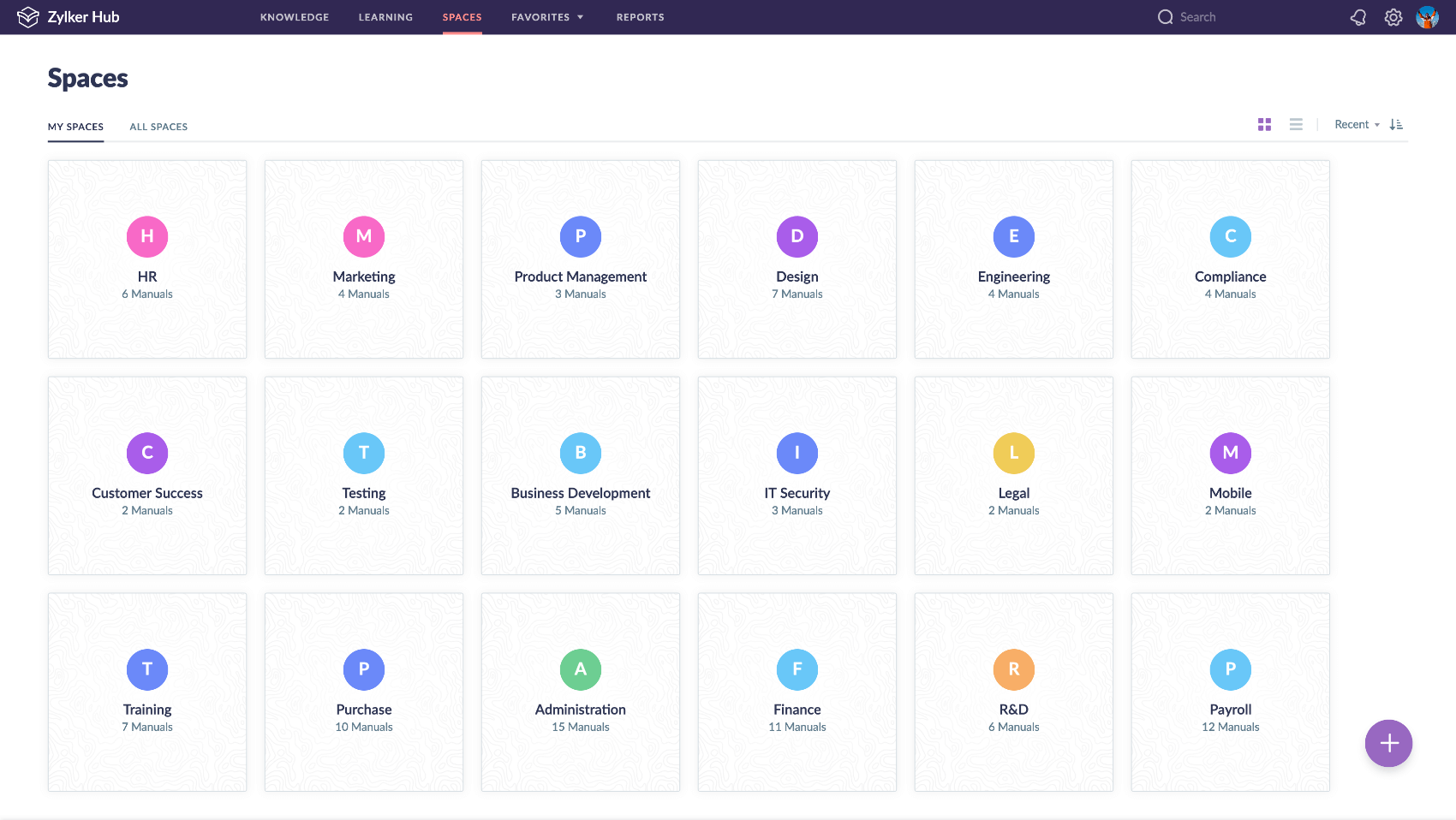 Build spaces for teams