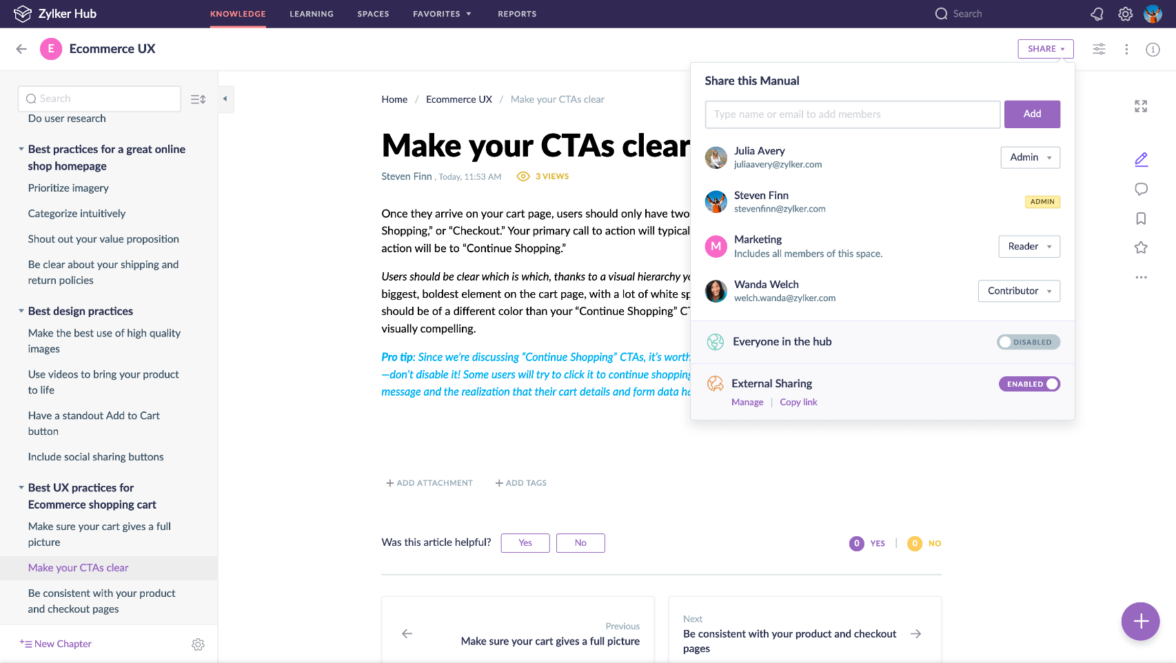 Share your Manuals with other users