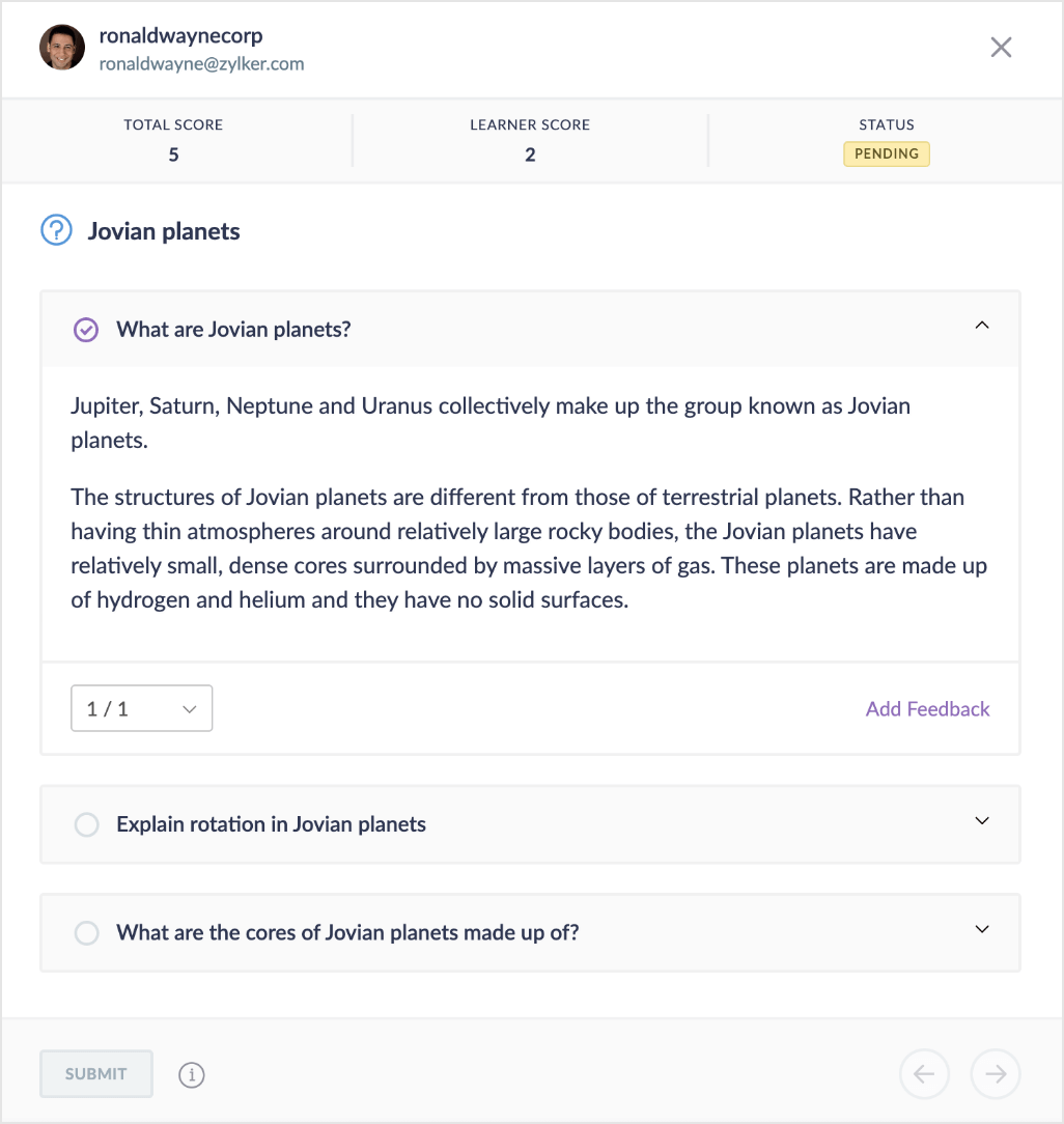 Evaluate Submissions