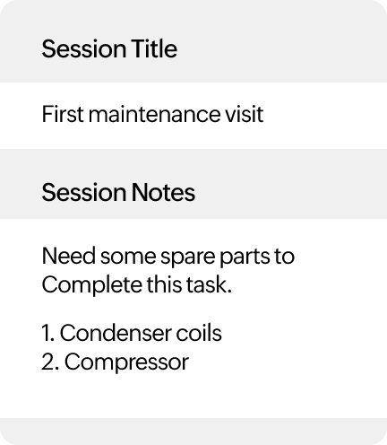Session notes