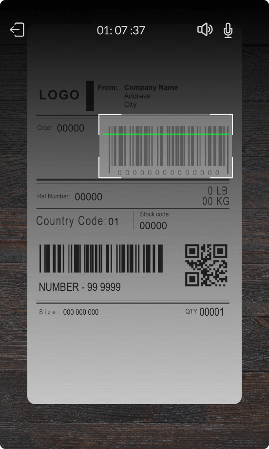 Virtual code reader