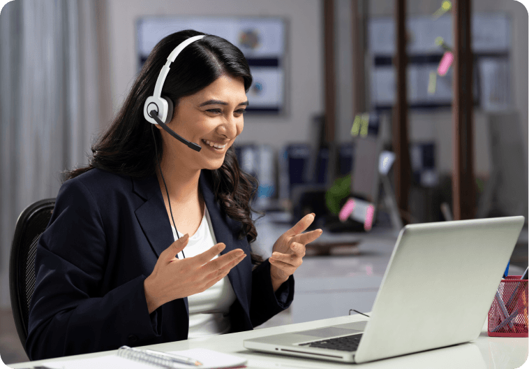 Customer service agent on call