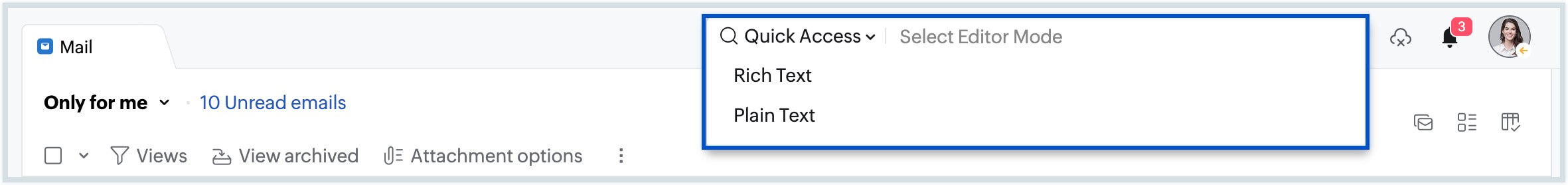 quick access