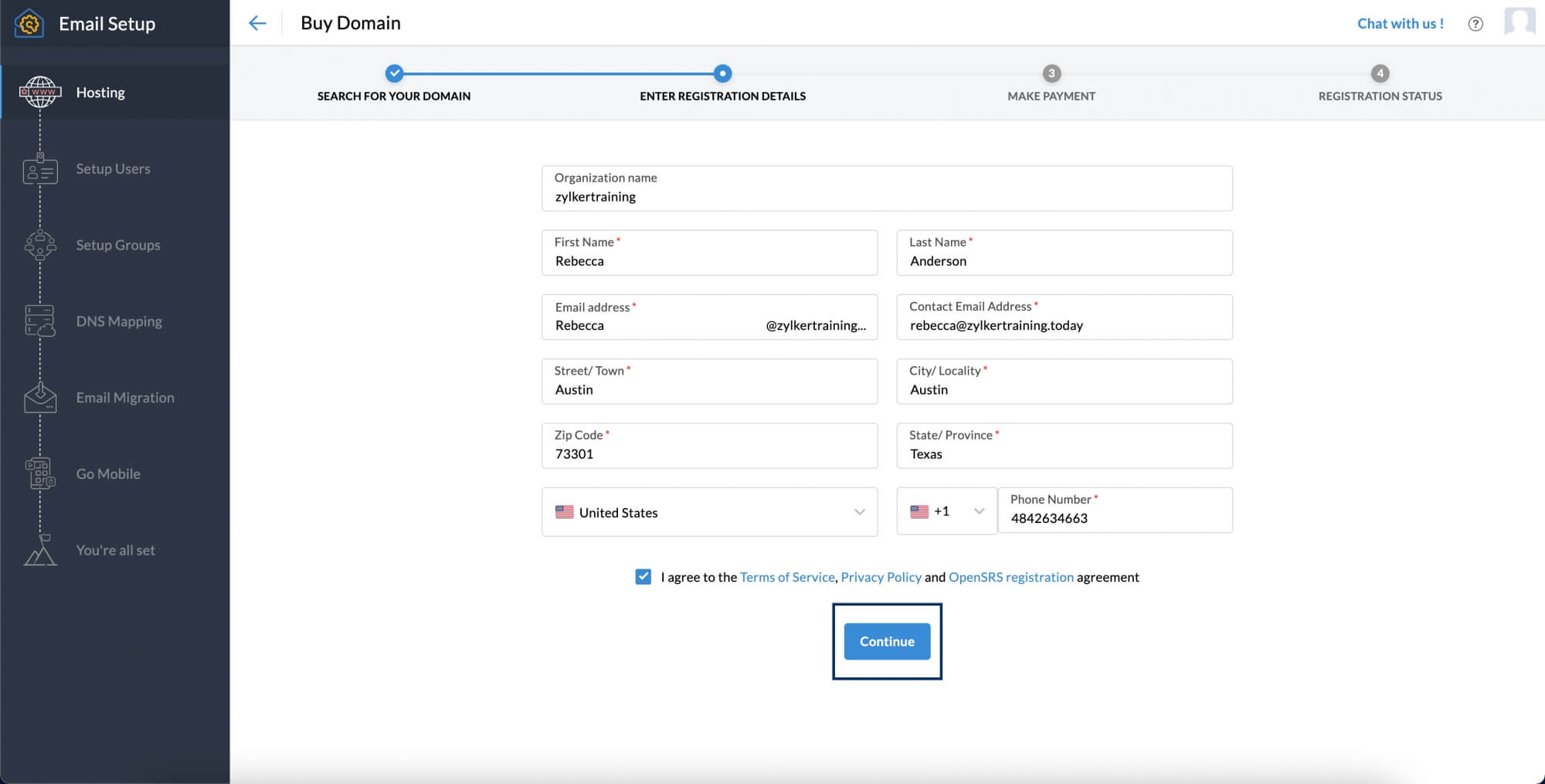 Enter your registration details Enter your registration details