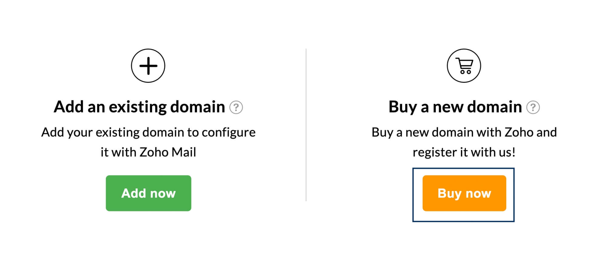 新しいドメインの購入 新しいドメインの購入