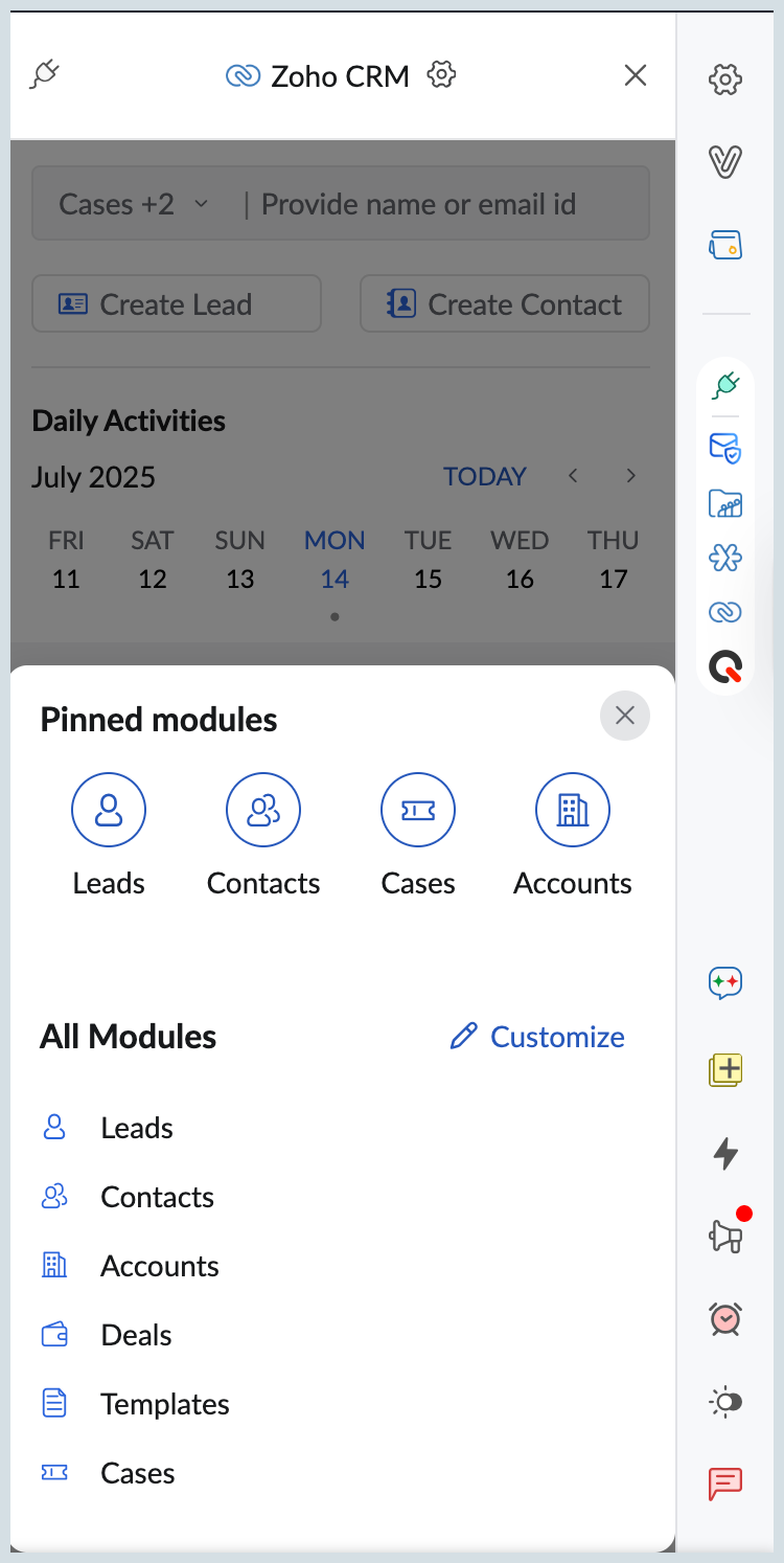 Access all modules