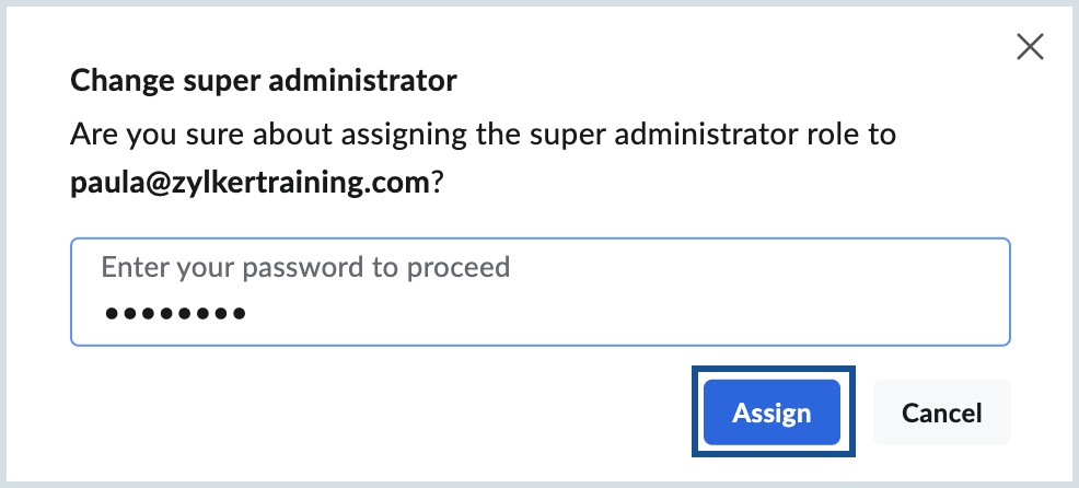Super Admin confirmation confirm super admin