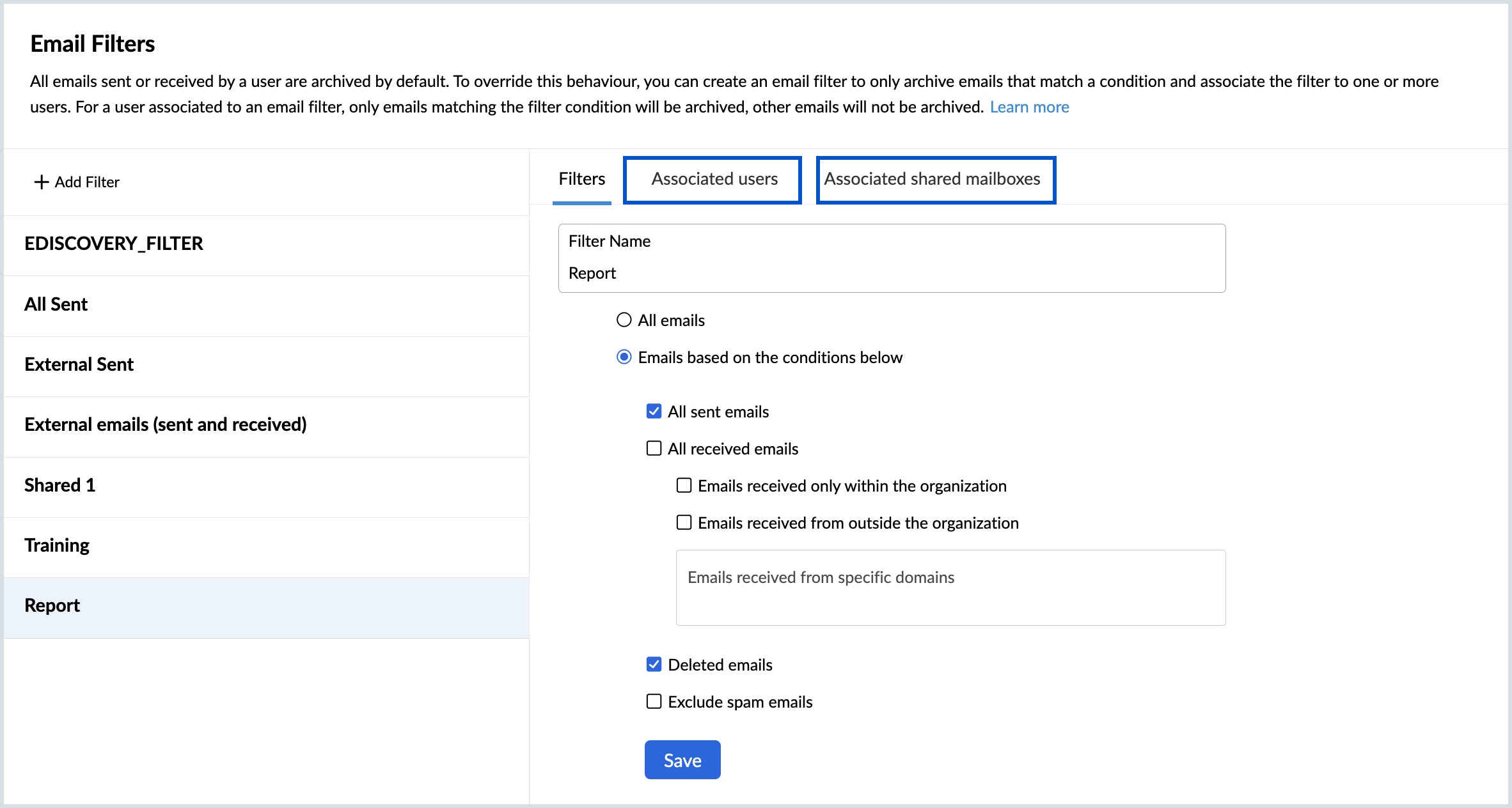 Associated users