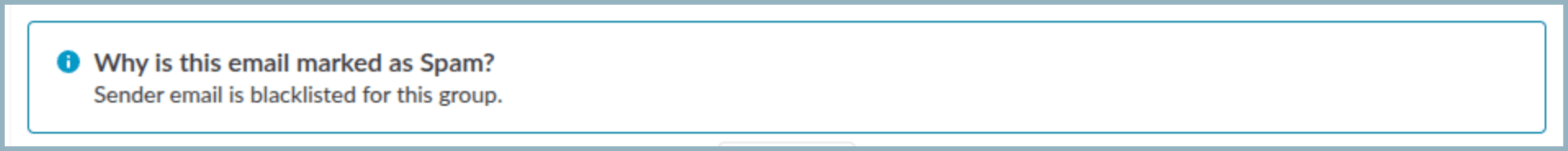 Email blacklisted for this group Email blacklisted for this group