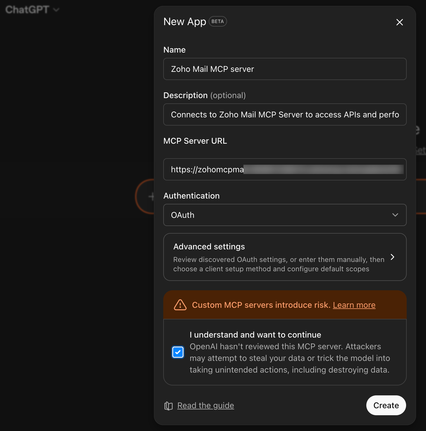 Create MCP Server Create MCP Server