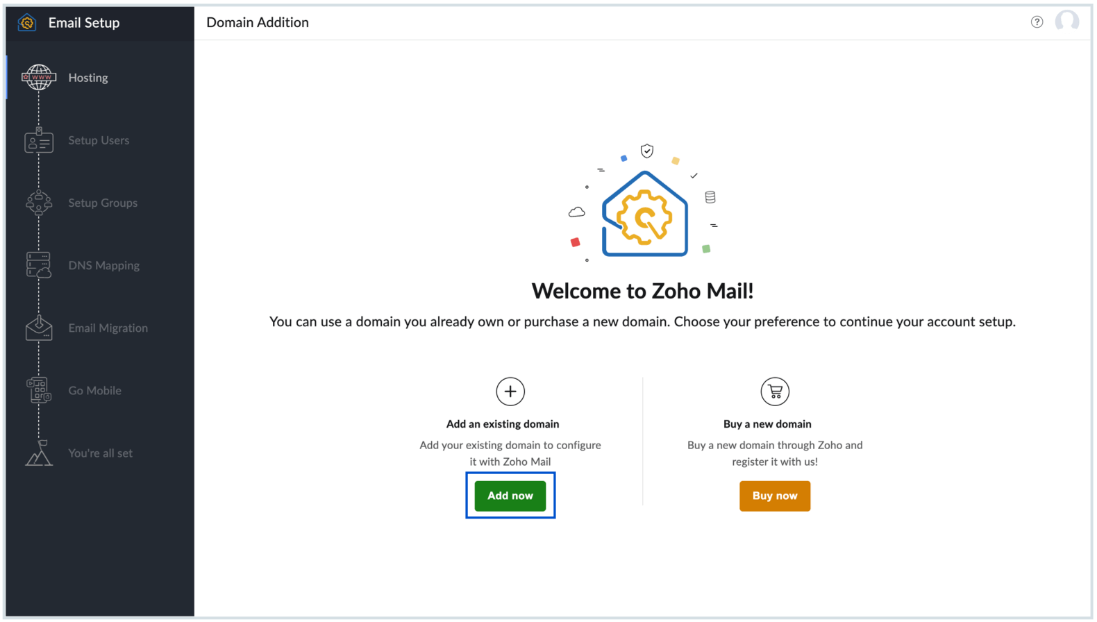 Adding domain Adding domain